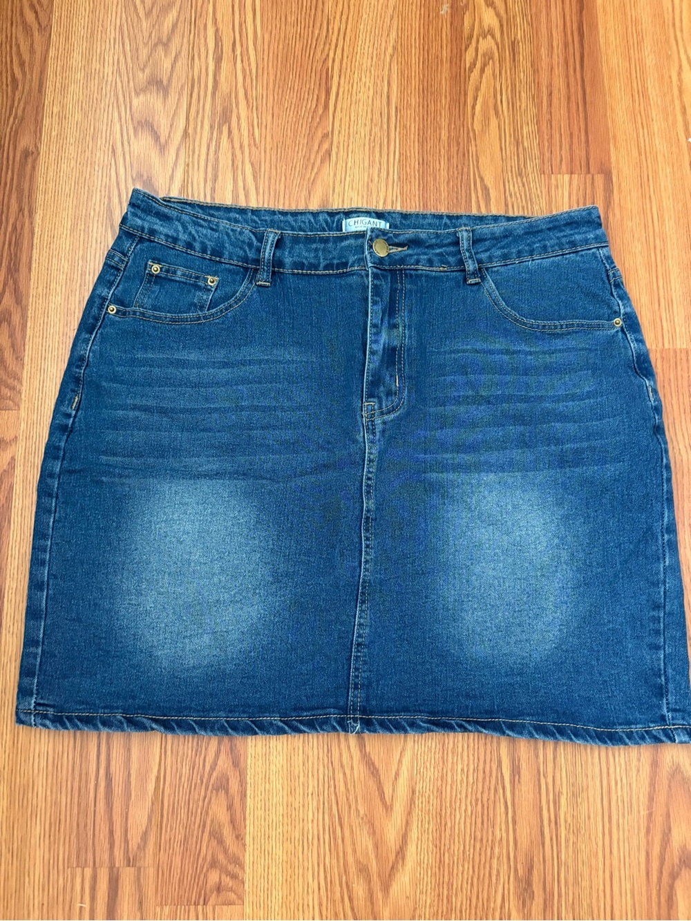 Gant Dark Blue Denim Mini Skirt